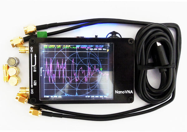 NanoVNA Very tiny handheld Vector Network Analyzer 50KHz -900MHz  Digital LCD display HF VHF UHF Antenna Analyzer - PanasiaMarine.Com