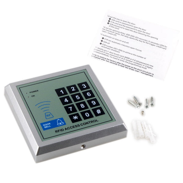 2000Users Simple RFID Access Control EM ID  Card 125KHZ WG Standalone Access Keypad and Proximity Code Access Reader - PanasiaMarine.Com