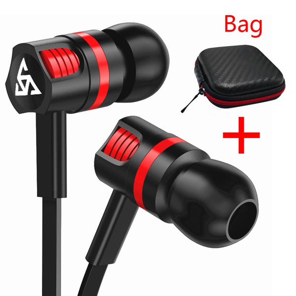 Musttrue Professional Earphone Super Bass Headset with Microphone Stereo Earbuds for Mobile Phone Samsung Xiaomi  fone de ouvido - PanasiaMarine.Com