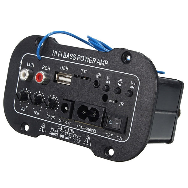 New 30W Amplifier Board Audio bluetooth Amplificador USB dac FM radio TF Player Subwoofer DIY Amplifiers For MotorcycleCarHome - PanasiaMarine.Com