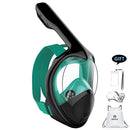 2019 Full Face Snorkeling Masks Panoramic View Anti-fog Anti-Leak Swimming Snorkel Scuba Underwater Diving Mask GoPro Compatible - PanasiaMarine.Com