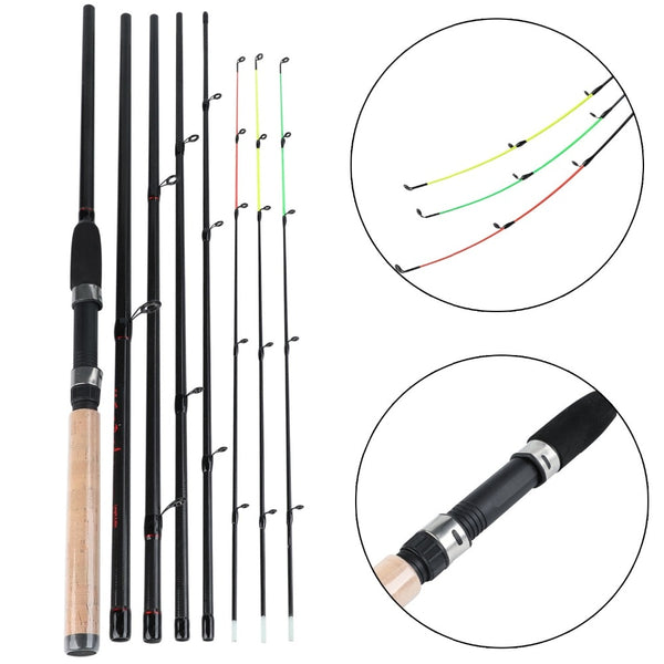 Sougayilang Fishing Rod 99% Carbon Feeder Rod Fuji O-ring 300cm Length 6 Sections Lure Fishing Stick Fishing Tackle De Pesca - PanasiaMarine.Com