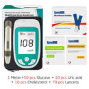 3in1 MultiFunction Analyzer blood glucose meter Test Cholesterol&Uric acid Diabetes tester Gout Device with Test Strips &Lancet - PanasiaMarine.Com