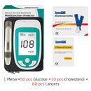 3in1 MultiFunction Analyzer blood glucose meter Test Cholesterol&Uric acid Diabetes tester Gout Device with Test Strips &Lancet - PanasiaMarine.Com