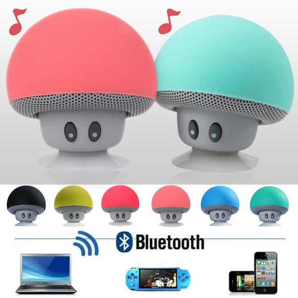 Fashionable Cartoon Mushroom Hairstyle Bluetooth Speakers Waterproof Wireless Mini Home Outdoor Subwoofer Speaker Gift - PanasiaMarine.Com