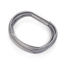 New fashion pipe tube spacers alloy multi-layer leather cord magnetic clasp bracelets for women and men - PanasiaMarine.Com