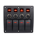 Waterproof Auto Boat Marine LED Rocker Switch Panel Circuit Breakers - PanasiaMarine.Com