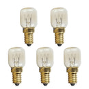 5 PCS T25 E14 25W Microwave Oven Bulb High Temperature Resistant 300 Celsius  Small Screw Light Bulb - PanasiaMarine.Com