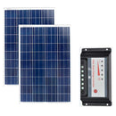 Kit Solar Panel 12v 100w 2 Pcs/Lot Solar Battery Charger Waterproof Solar Charge Controller 12V /24V 20A Marine Yacht Boat Camp - PanasiaMarine.Com