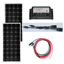 Kit Zonnepaneel 100w 12v2 Pcs Solar Panels 200w Solar Charge Controller 12v PV Cable Connector Marine Yacht Boats Motorhome Car - PanasiaMarine.Com