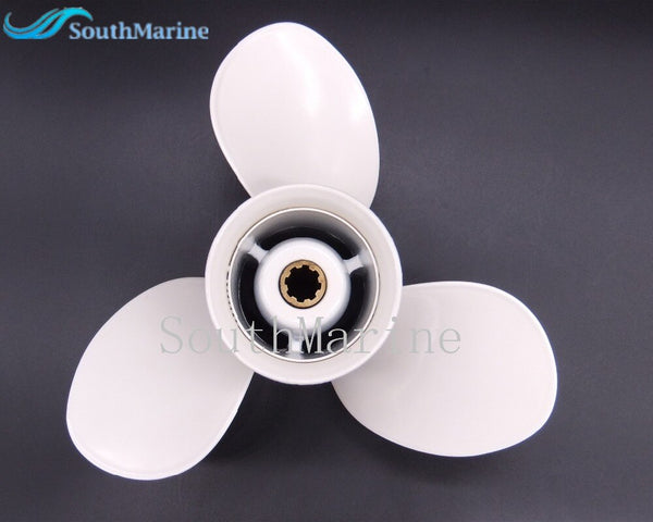 Marine Propeller Aluminum Propeller 9 1/4x11-J for Yamaha 9.9HP 15HP Outboard Motor  9 1/4 x 11 - J  Fit Hidea Parsun HDX 15hp - PanasiaMarine.Com