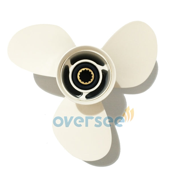 OVERSEE Aluminum Propeller 69W-45958-00-EL(663-45958-01-EL ) 11 1/4x14 for Yamaha Outboard Motor Motor 40HP 60HP 11 - 1/4 x 14 - PanasiaMarine.Com