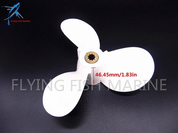 Aluminum propeller 7 1/2 x 8 -BA for Yamaha 4hp 5hp 6hp 4A 4M 5M 5C F4 F6L F6S F6C F5A Outboard Motors 6E0-45941-01-00 - PanasiaMarine.Com