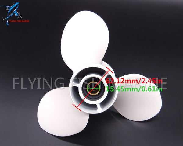 9 1/4x11-J Boat Engine Aluminum Propeller for Yamaha 9.9HP 15HP Outboard Motor 9 1/4 x 11 -J, Fit Hidea Parsun HDX 15hp Outboard - PanasiaMarine.Com