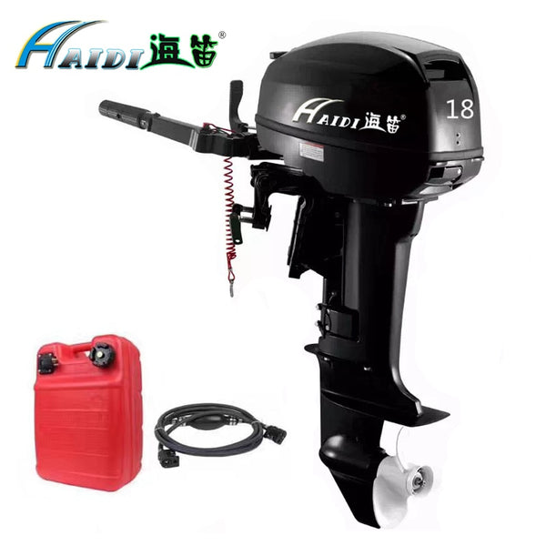 HaiDi 2 stroke 18 hp short shaft outboard motor with Hand startover  Marine Engine boat kayak - PanasiaMarine.Com