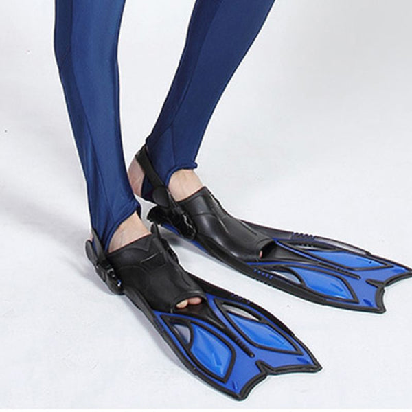 Unisex Swimming Flippers Frog Snorkeling Adjustable Ankle Long Hydrofoil Guiding Swimming Flippers - PanasiaMarine.Com