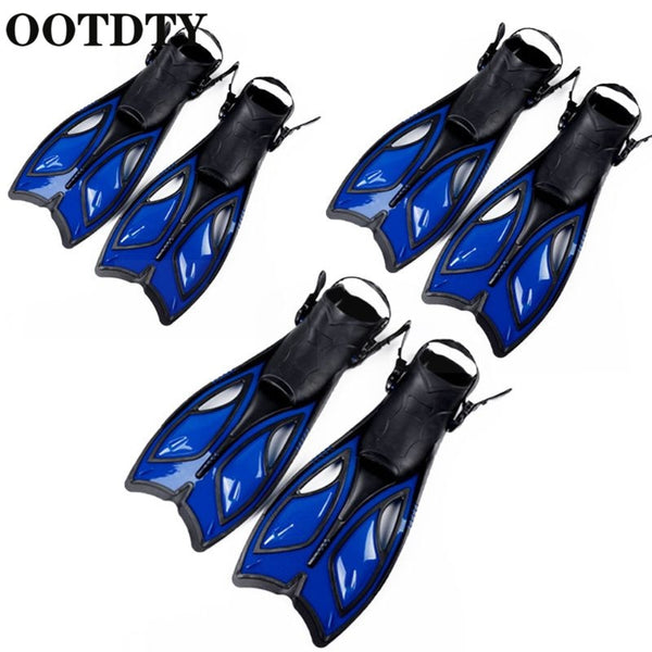 OOTDTY Unisex Frog Snorkeling Adjustable Ankle Long Hydrofoil Guiding Swimming Flippers  Swimming Flippers - PanasiaMarine.Com