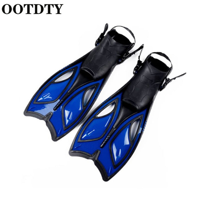 OOTDTY Unisex Frog Snorkeling Adjustable Ankle Long Hydrofoil Guiding Swimming Flippers  Swimming Flippers - PanasiaMarine.Com