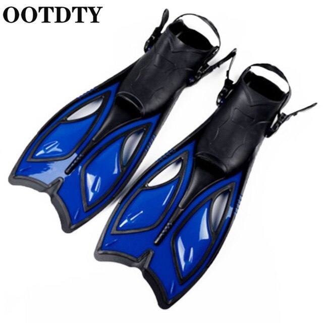 OOTDTY Unisex Frog Snorkeling Adjustable Ankle Long Hydrofoil Guiding Swimming Flippers  Swimming Flippers - PanasiaMarine.Com