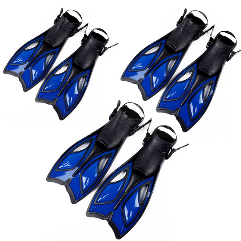 Unisex Frog Snorkeling Adjustable Ankle Long Hydrofoil Guiding Swimming Flippers New - PanasiaMarine.Com