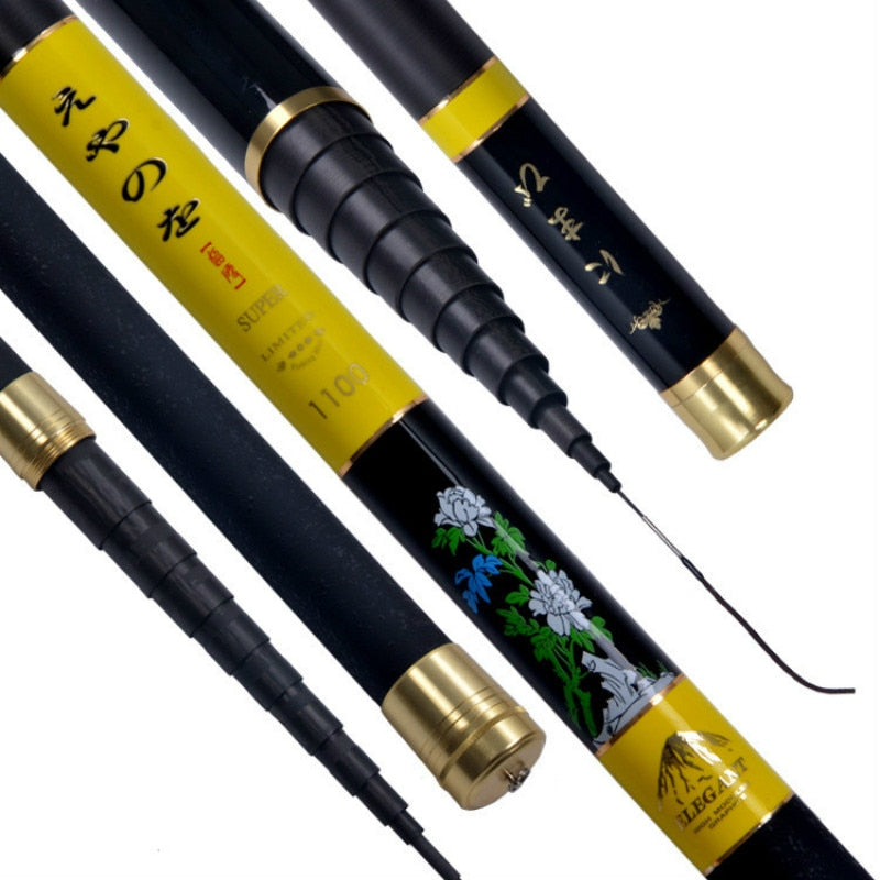 Carp Fishing Pole Long Sections Super Hard Power Hand Rod Carbon 9/10/11/12/13/14m 28 Tuning  Canne Pesca Fishing Tackle - PanasiaMarine.Com