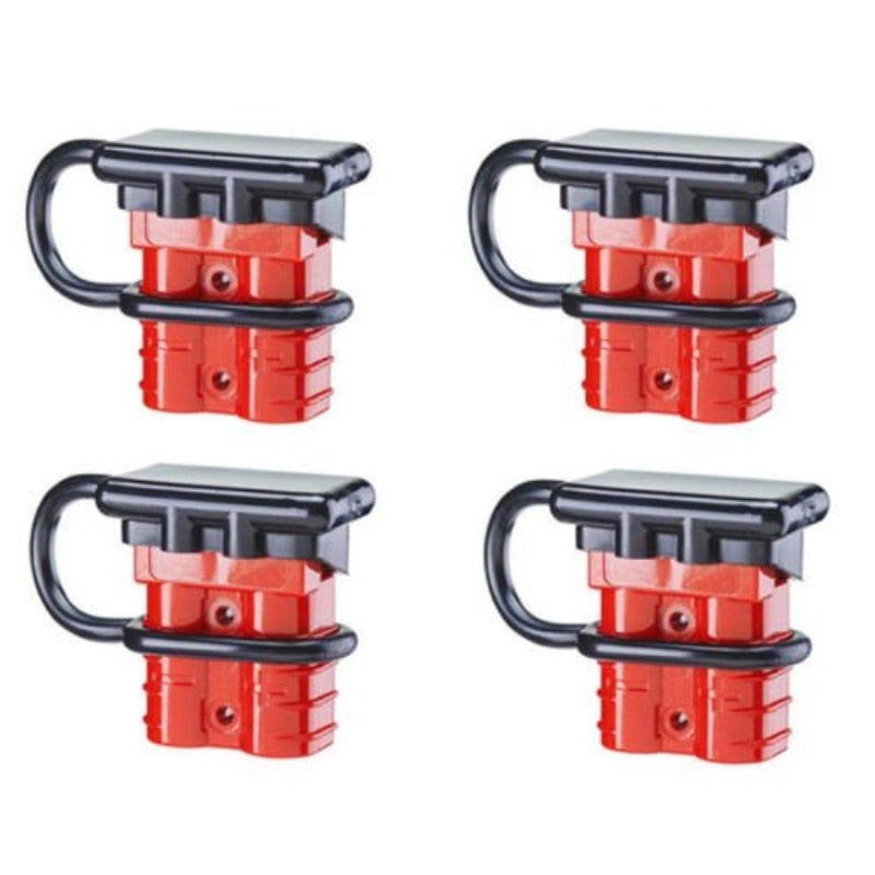 4PCS/LOT Red Color 600V 50A Battery Trailer Charge Plug Quick Connect Disconnect Tool Winch Electrical Wire Harness Connector - PanasiaMarine.Com