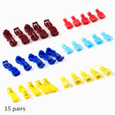 30/60PCS Electrical Wire Connectors Terminals Crimp Terminal Scotch Lock Quick Splice 22-10AWG Electrical Car Audio Kit Tool Set - PanasiaMarine.Com