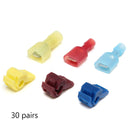 30/60PCS Electrical Wire Connectors Terminals Crimp Terminal Scotch Lock Quick Splice 22-10AWG Electrical Car Audio Kit Tool Set - PanasiaMarine.Com