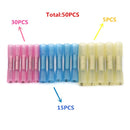 10/20/25/50PCS Heat Shrink Terminal Insulated Butt Electrical Splice Wire Connectors Cable Crimp Terminal Connector AWG 22-10 - PanasiaMarine.Com