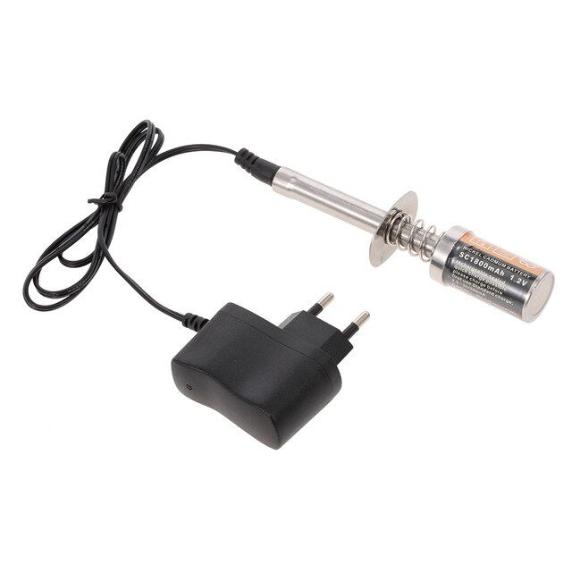 Nitro Starter Kit Glow Plug Igniter with Battery Charger Combo Kit for HSP RedCat Nitro Powered 1/8 1/10 RC Car Truck Parts - PanasiaMarine.Com