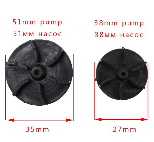 1PC 51mm /38mm Repair Part Plastic 6 Fan Blades Electric Water Fuel Pump Rotor Impeller - PanasiaMarine.Com