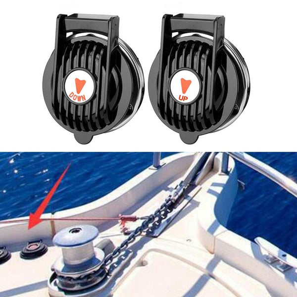 1 Pair anchor winch Contains 1 up and 1 down for Boat Marine Windlass Foot Switch 12V or 24V Black ABS Approx 3 inch Accessories - PanasiaMarine.Com