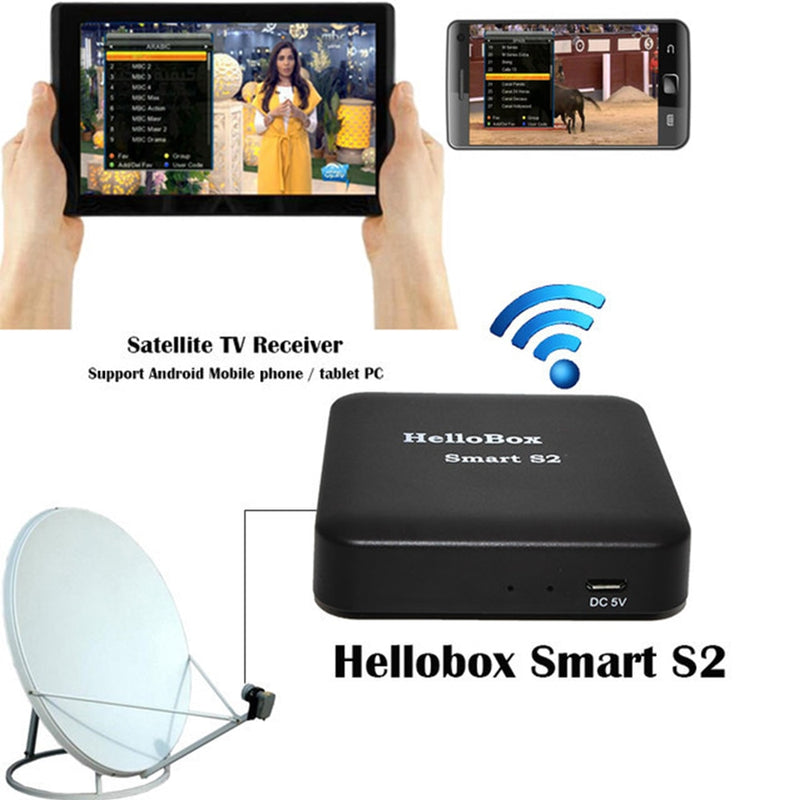 Hellobox Smart S2 Satellite Finder Satfinder Digital Bluetooth Support TV Play On Mobile Phone/Tablet TV Receiver DVB Player - PanasiaMarine.Com