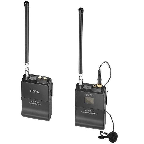 BOYA hot selling BY-WFM12 VHF Wireless Lavalier Microphone for DSLR Cameras & Smartphones - PanasiaMarine.Com