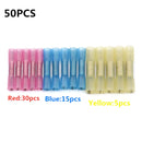 10/20/25/50PCS Heat Shrink Butt Terminals Insulated Electrical Wire Connectors AWG 22-10 Cable Crimping Terminals Connector Kit - PanasiaMarine.Com