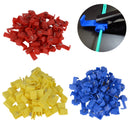 50pcs Cable Crimp Connectors Quick Splice Snap Lock Electrical Wire Terminals Red/Blue/Yellow - PanasiaMarine.Com