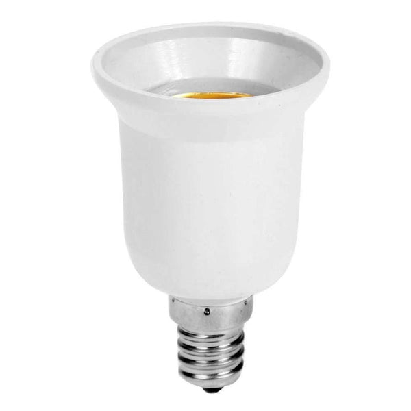 Fireproof Plastic E14 to E27 Socket Adapter Conversion Lamp Holder Converter Socket Light Bulb Adapter Led Light Base Accessory - PanasiaMarine.Com
