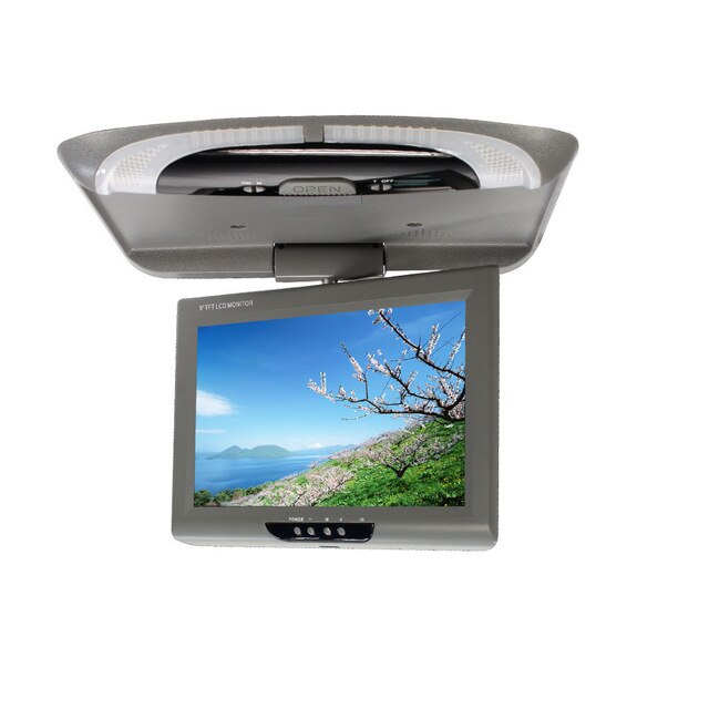 9 Inch Car Monitor CD Player Dome Lights DVD Digital Screen LCD Color Roof Mount Display ABS Multimedia Video TFT Flip Down - PanasiaMarine.Com