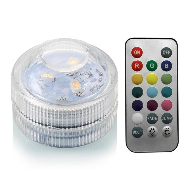 IP68 Waterproof Remote Control Diving Decoration Lamp 5050 SMD LED Multi Colored Light Bulb Submersible RGB LED Light Party Lamp - PanasiaMarine.Com