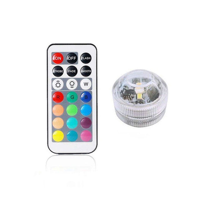 Remote Controlled RGB Submersible Light Battery Operated Underwater Night Lamp Vase Bowl Outdoor Garden Wedding Party Decoration - PanasiaMarine.Com