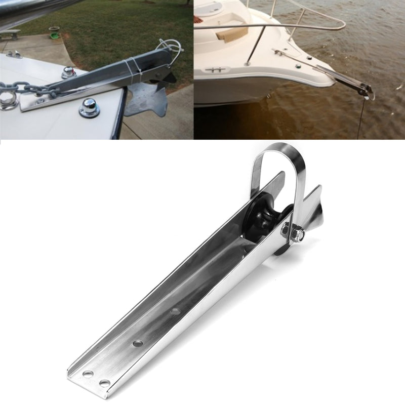 15" 316 Stainless Steel 62x41mm Bow Anchor Rubber Roller For Fixed Marine Boat Docking Corrosion Resistance Durability - PanasiaMarine.Com