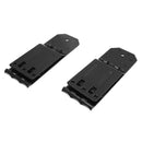 uxcell 2pcs Black Metal Folding Triangle Wheel Chock Stop Stoper Tire Nonslip Supporter - PanasiaMarine.Com