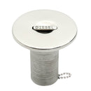 Hardware Fuel Marine Boat Deck Fill/Filler Keyless Cap 316 Stainless Steel Resist Corrosion Includes Attachment Chain Durable - PanasiaMarine.Com