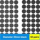 50Pair/lot Self-adhesive Magic Dots the hooks nylon sticker self adhesive hook and loop Velcro fastener with Glue DIY for sewing - PanasiaMarine.Com