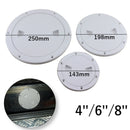 4" 6" 8" ABS Plastic Round Hatch Cover Deck Plate Non Slip Deck Inspection Plate for Marine RV yacht Boat Accessories White - PanasiaMarine.Com