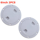 4" 6" 8" ABS Plastic Round Hatch Cover Deck Plate Non Slip Deck Inspection Plate for Marine RV yacht Boat Accessories White - PanasiaMarine.Com