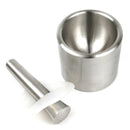 Stainless Steel Garlic Press Grinder Mortar Pestle Pedestal Bowl Kitchen Garlic Pepper Grinder Mill Pugging Pot - PanasiaMarine.Com