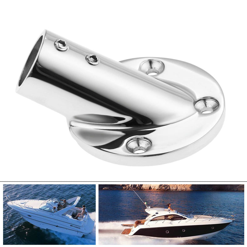 gohantee Stainless Steel Marine Boats Accessories Fit 30 Degree Hand Rail Fittings 7/8" 22mmTube/Pipe Round Tube Base For Yachts - PanasiaMarine.Com