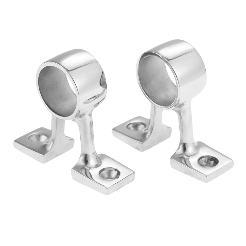 2 Pcs Marine 316 Stainless Steel Boat 90 Degree Center Bracket Hand Rail Fitting Stanchion Mount Hardware For 25mm 1in Pipe Tube - PanasiaMarine.Com