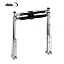 2 Steps Stainless Steel Telescoping Ladder Deck Outboard Under Platform Boarding Swim Ladder for Boat Yacht - PanasiaMarine.Com